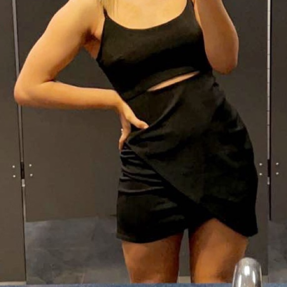 black graduation dress